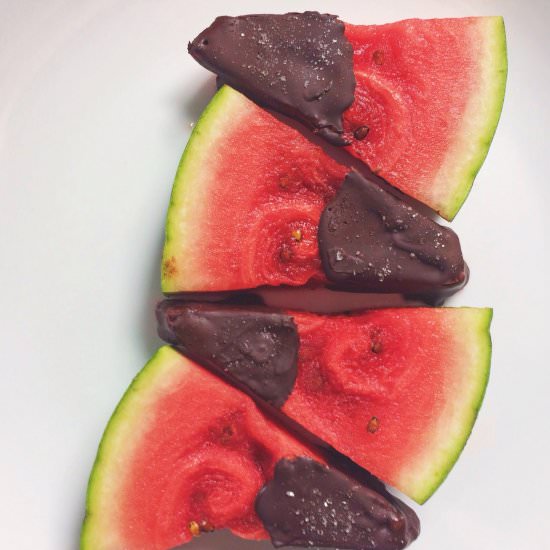 Chocolate Dipped Watermelon