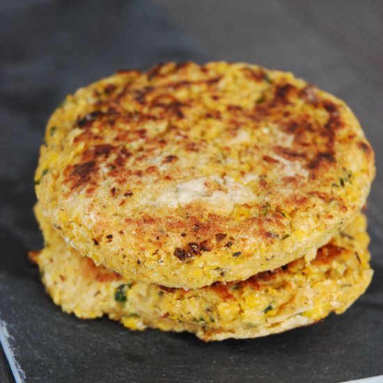 Chickpeas and Corn Burger (Vegan)