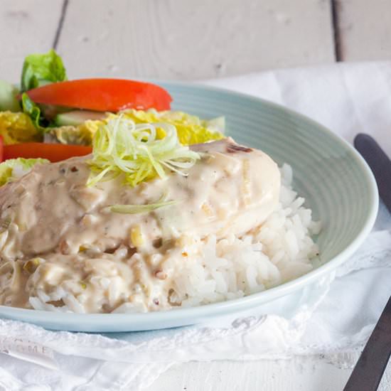 Chicken with Boursin Sauce