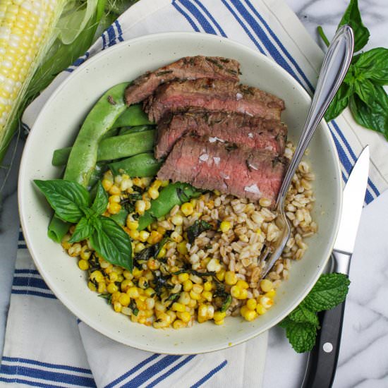 Steak and Elote Corn Bowl