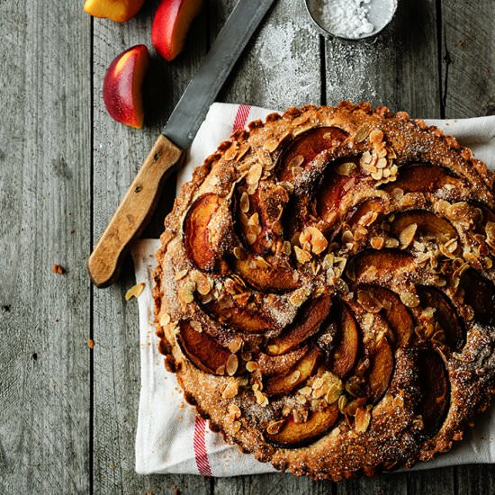 Ginger Tart with Nectarines