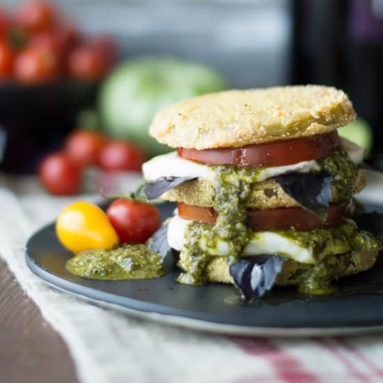 Fried Green Tomato Caprese