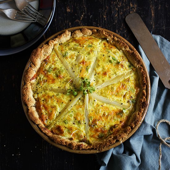 Asparagus and Leek Quiche