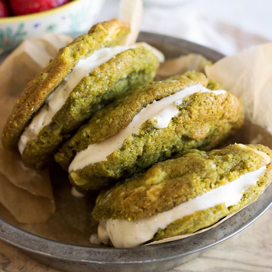 Matcha & White Chocolate Cookies