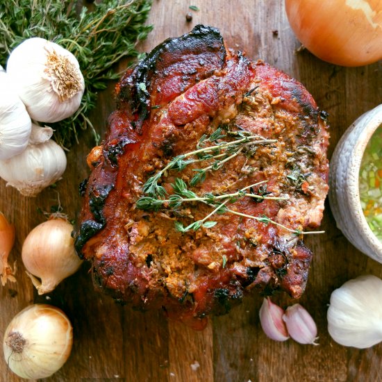 Mexican roast pork shoulder