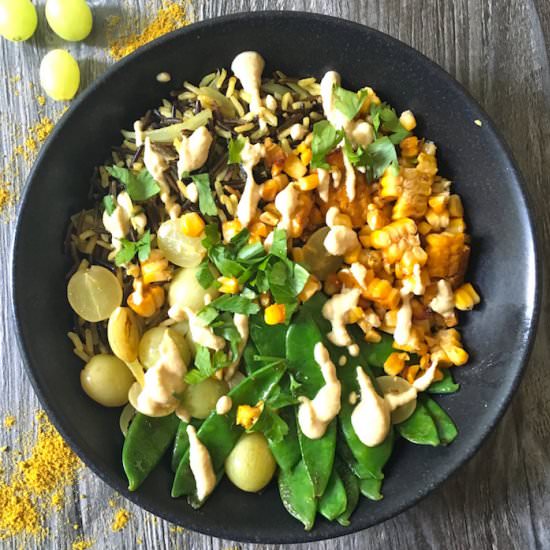 Curried Corn Rice Bowl