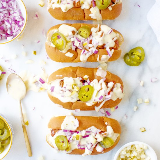 Chili Jalapeño Cheese Dogs