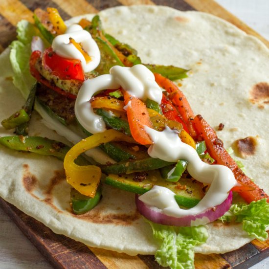 Grilled Veggie Tortilla Wrap