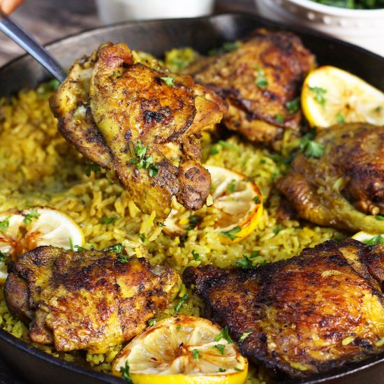 Middle Eastern Chicken & Rice