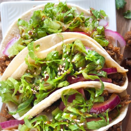 Korean BBQ Turkey Tacos