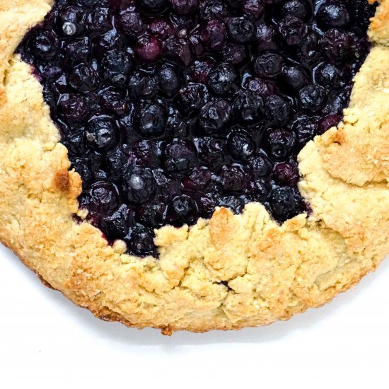 Blueberry Galette w/ Cornmeal Crust