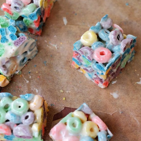 Brown Butter Froot Loop Treats