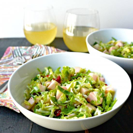 Raw Brussels Sprouts & Apple Salad