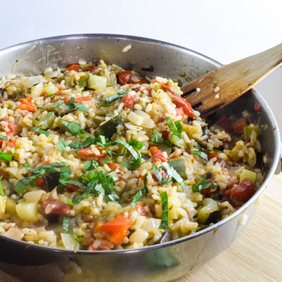 One Pot Ratatouille Rice