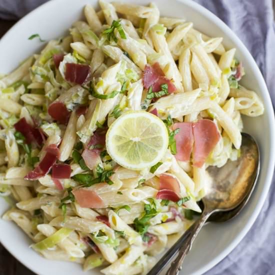 Creamy Lemon Pasta with Prosciutto