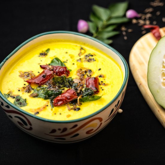 Papaya Curd Curry Indian Style