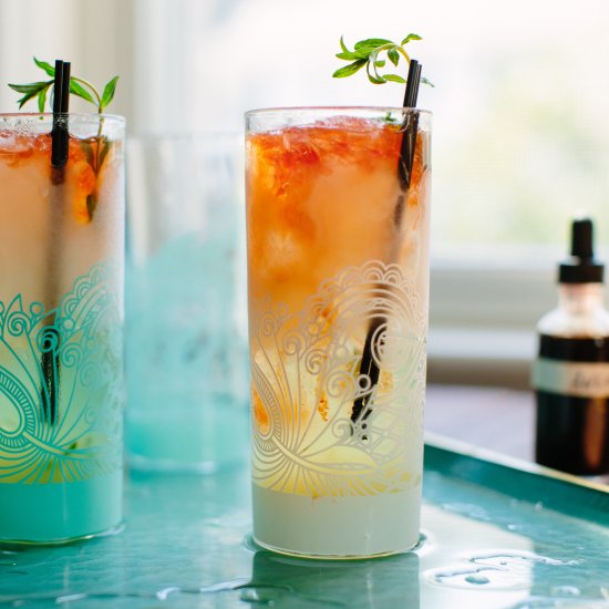 Tequila and Tarragon Swizzle