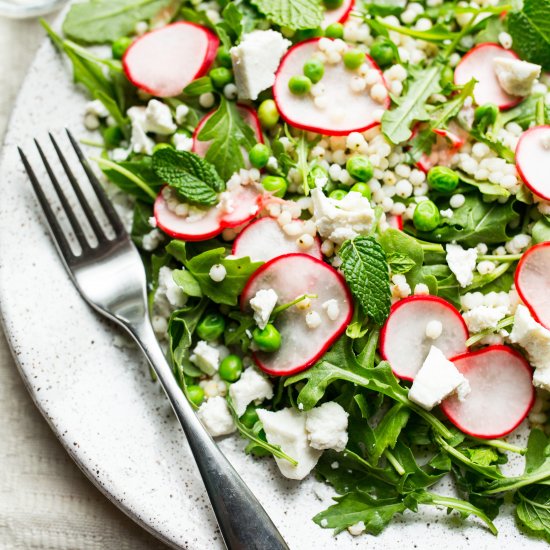 Arugula, Radish + Sorghum Salad