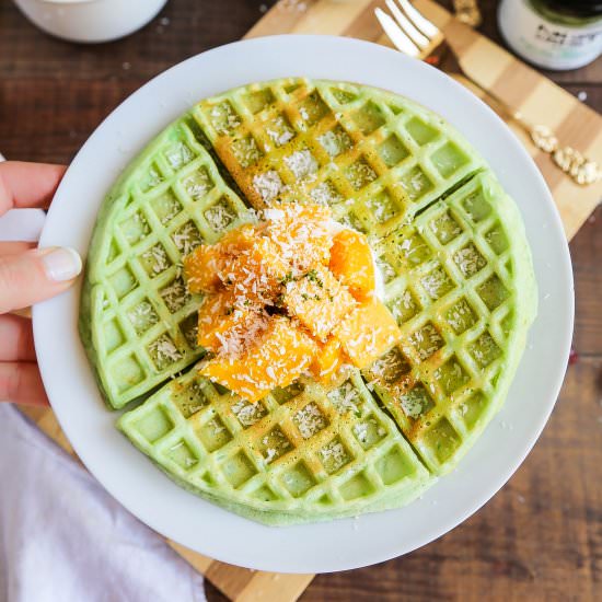 Green Tea Matcha Waffles