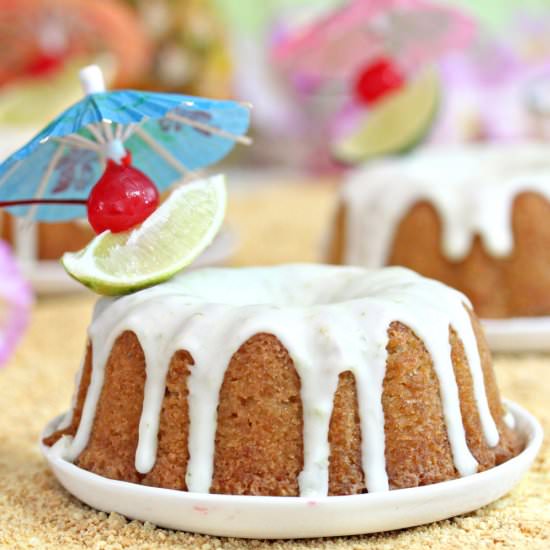 Mai Tai Bundt Cakes