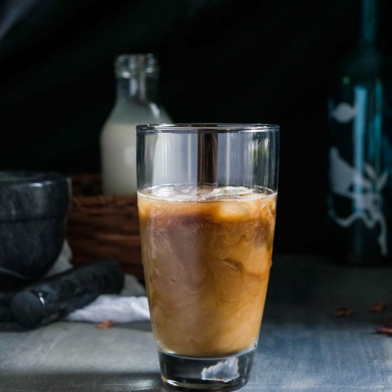 Rose Pistachio Iced Coffee