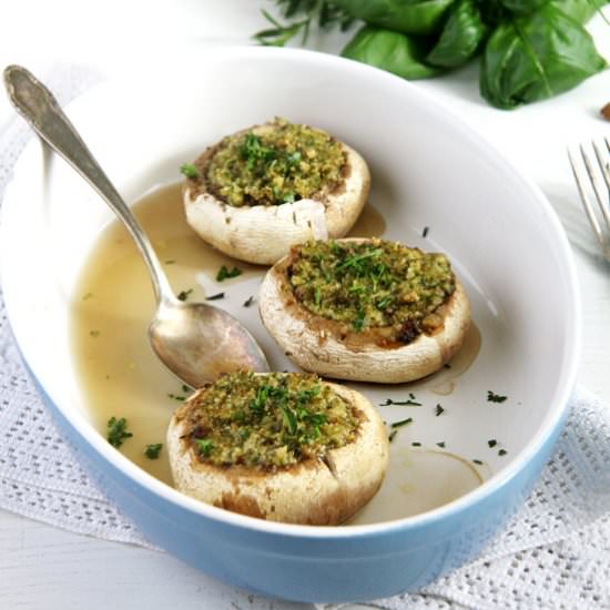 Mushrooms with Herb Butter Filling