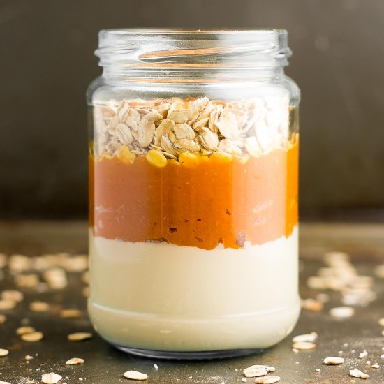 Pumpkin Spice Latte Overnight Oats