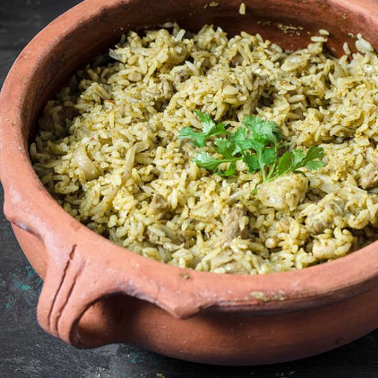 Oyster Mushroom Biryani