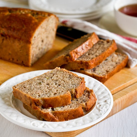 Banana Cream Cheese Bread