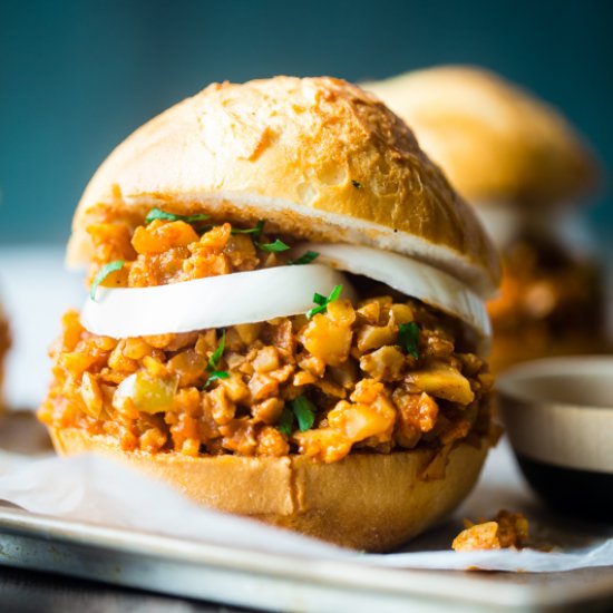 Vegan Cauliflower Sloppy Joes