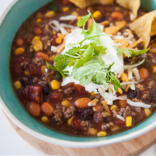 Easy Crock Pot Taco Soup