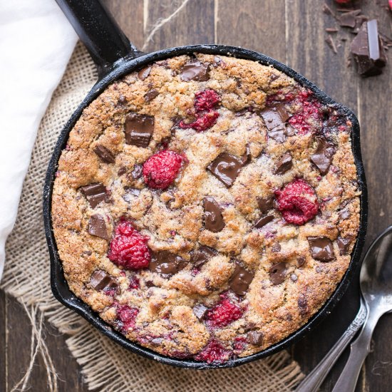 Raspberry Chocolate Chunk Cookie