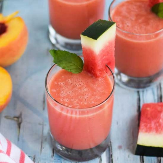 Watermelon Peach Smoothies