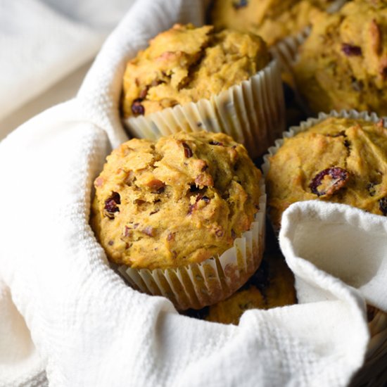 Pumpkin Cranberry Muffins