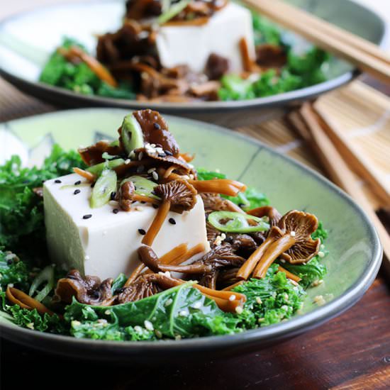 Tofu w/ Pickled Mushrooms