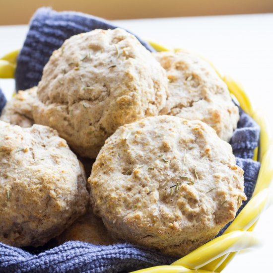 Soft and Fluffy Rosemary Biscuits