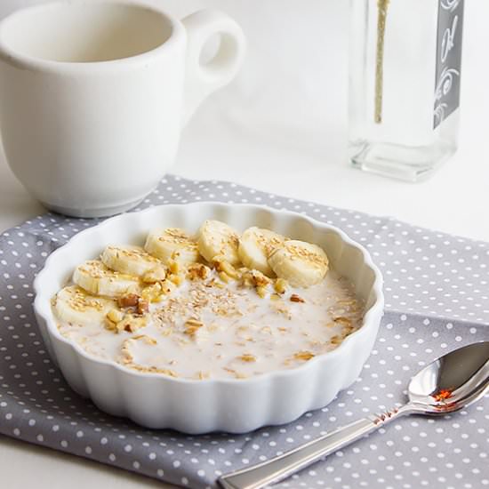 Overnight Banana Oatmeal Breakfast