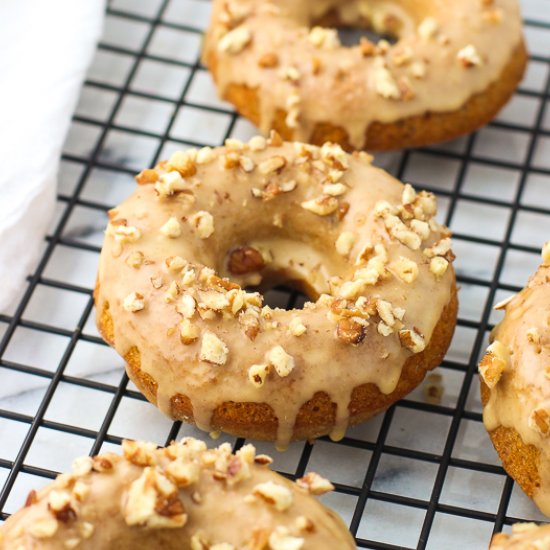 Pumpkin Pecan Donuts