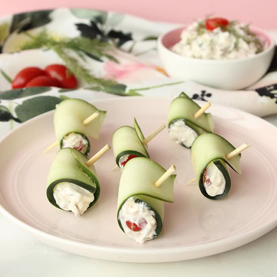 Bacon & Dill Cucumber Roll Ups