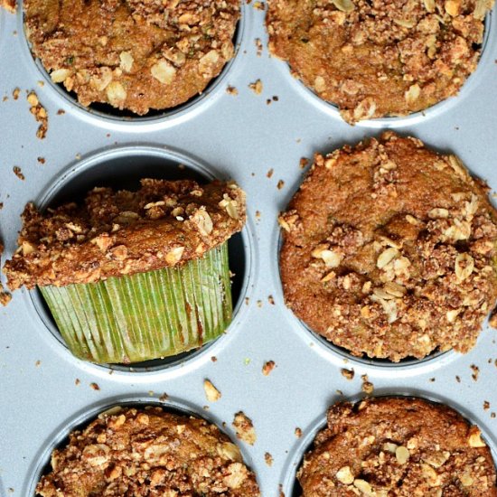 Gluten Free Zucchini Crumb Muffins