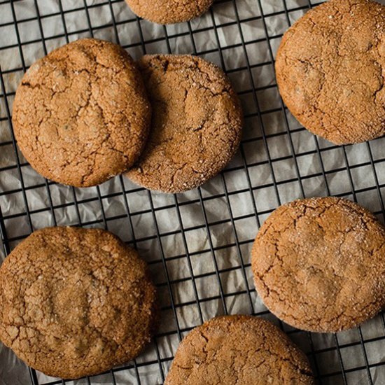 Soft Ginger Molasses Cookies