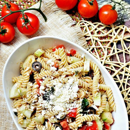 Gluten Free Greek Pasta Salad