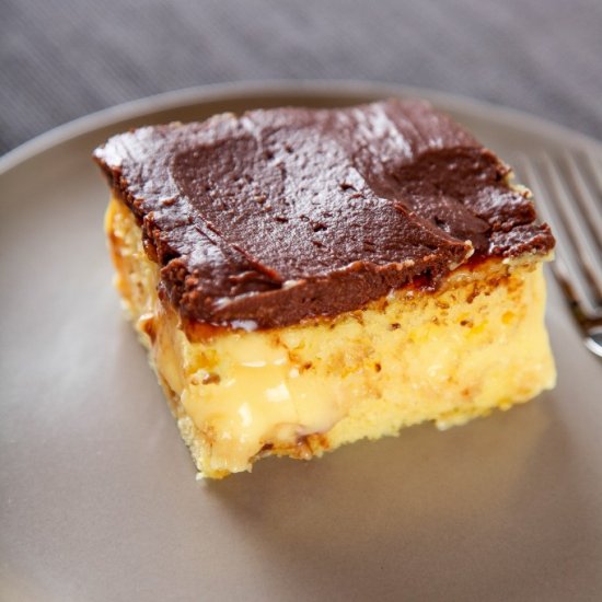 Boston Creme Poke Cake