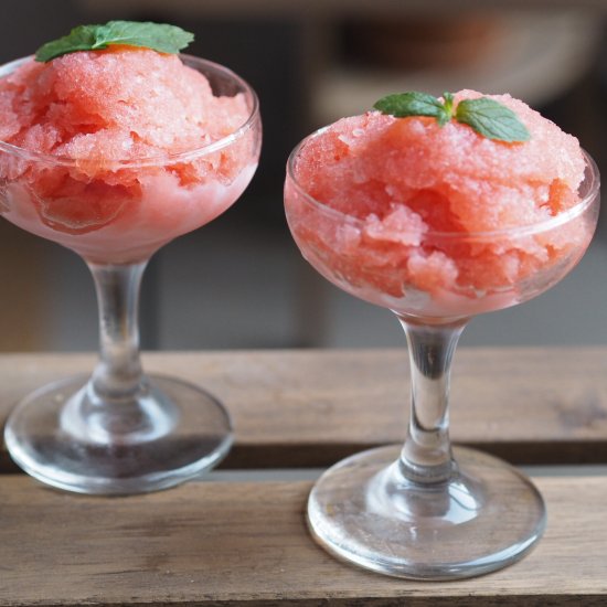 Strawberry Champagne Sorbet