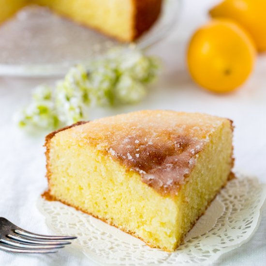 Elderflower and Lemon Drizzle Cake