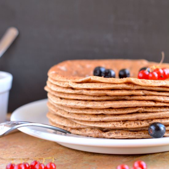 Oat Bran-Buckwheat Pancakes