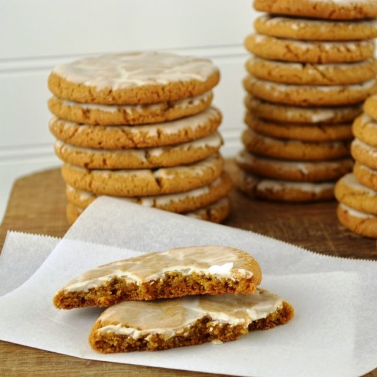 Frosted Molasses Cookies