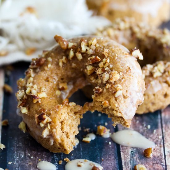 Apple Pecan Spice Donuts