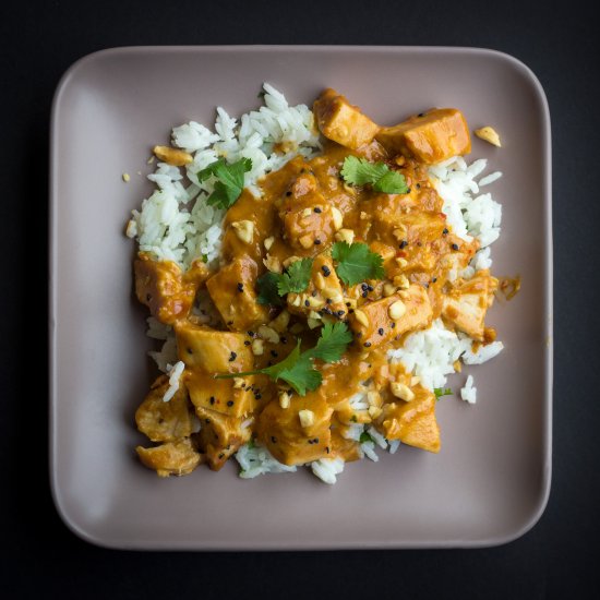 Thai Peanut Chicken & Coconut Rice