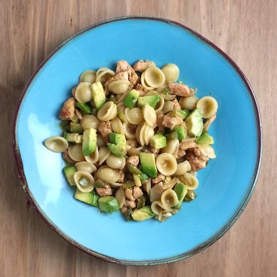 Orecchiette with Chicken & Avocado